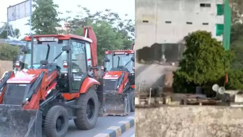 Jaipur JDA Action के तहत जयपुर में सड़क चौड़ीकरण के लिए 5 धार्मिक स्थलों को हटाने की कार्रवाई जारी है। नूरानी मस्जिद का पिछला हिस्सा ढहाया गया, इंटरनेट सेवाएं बंद और 3000 पुलिसकर्मी तैनात।