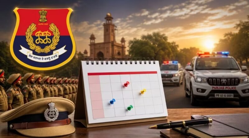 Punjab Police Constable Exam Date 2026 जारी हो गई है। पंजाब पुलिस कांस्टेबल भर्ती परीक्षा 1 जुलाई 2026 से शुरू होगी। जानिए एडमिट कार्ड रिलीज डेट, परीक्षा शेड्यूल और तैयारी के महत्वपूर्ण टिप्स।