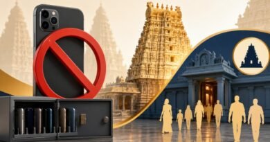 Tamil Nadu Temple Mobile Ban: तमिलनाडु के 52 प्रमुख मंदिरों में 1 सितंबर से कैमरा वाले मोबाइल फोन पर रोक लागू होगी। जानें किन मंदिरों में नया नियम लागू है।