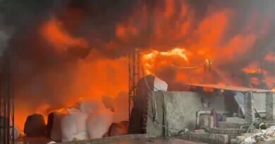 Modi Farm Factory Fire Jalandhar: बस्ती बावा खेल में मोदी फार्म फैक्ट्री में भीषण आग लगने से अफरा-तफरी मच गई। आग में एक व्यक्ति घायल हुआ, फायर ब्रिगेड ने 95% आग पर काबू पाया।